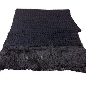 Hand Crocheted Pashmina With Twenties Style Fringe